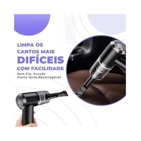 Imagem de Aspirador Portátil Automotivo Potente Recarregável Premium - CLEANER
