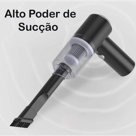 Imagem de Aspirador Portátil Para Carro Potente Recarregável Sem Fio ASPIRADOR