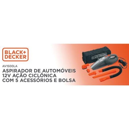 Imagem de Aspirador Vertical e Portátil com Função MOP AV150 BlackeDecker