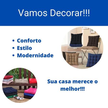 Imagem de Assento Almofada Grande Cheia Cadeira Sofá Poltrona Decorativa Banco Pallet Futon 60x60CM