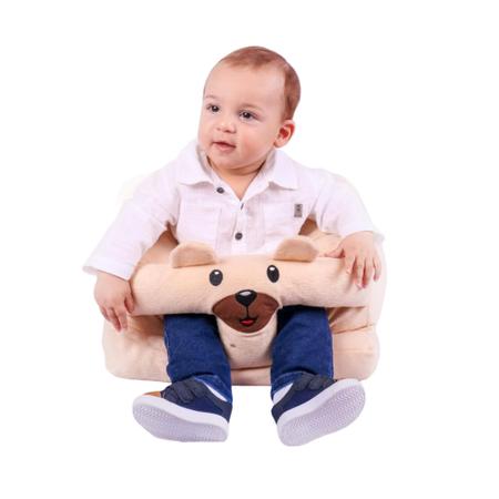 Imagem de Assento de Apoio Para Bebe Sentar Sofazinho Pelúcia Poltrona Cadeirinha