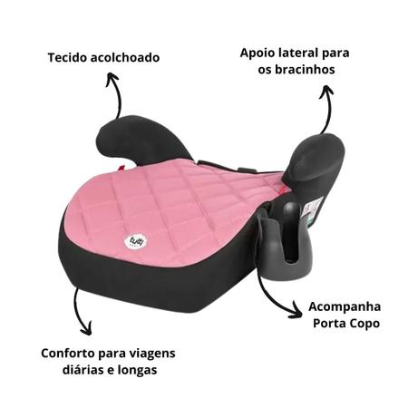 Imagem de Assento Elevatório para Auto Triton Rosa - Tutti Baby