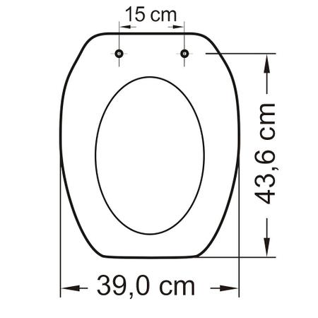 Imagem de Assento incepa thema preto convencional polipropileno tupan