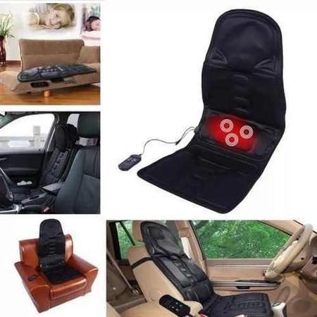 Imagem de Assento massageador de lombar e pescoco almofada cadeira de massagem e banco do carro