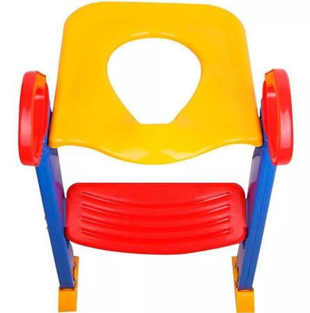 Imagem de Assento Redutor Infantil com Escada Elevado para Vaso Sanitario