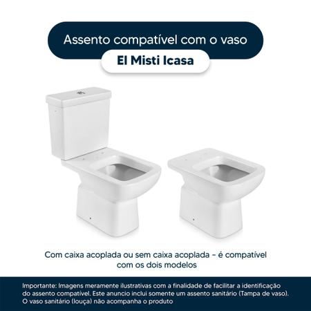 Imagem de Assento Sanitário Misti Branco para vaso Icasa