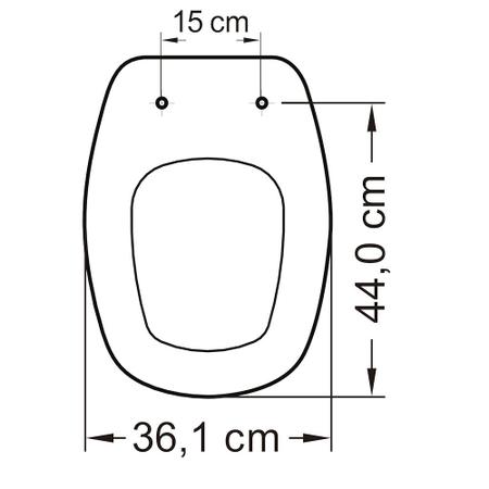 Imagem de Assento Sanitario Plástico Sabatini PP Soft Close Areia