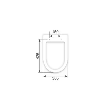 Imagem de Assento Sanitário Poliéster Levanzo Branco - Eternit