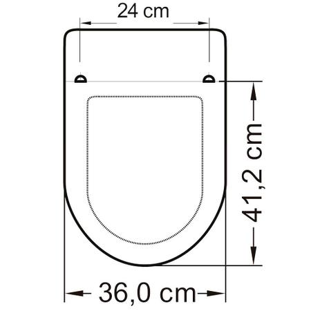 Imagem de Assento Tampa Sanitário Calypso Convencional Branco Tupan