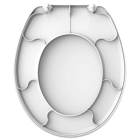 Imagem de Assento universal oval premium branco convencional polipropileno tupan