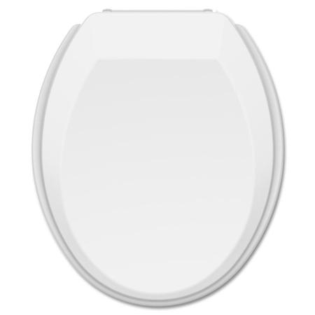 Imagem de Assento universal oval prime branco convencional polipropileno tupan