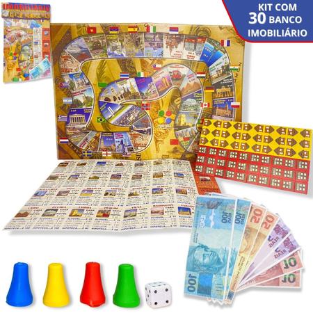 Atacado Kit 30 Banco Imobiliário Infantil Prendas Presentes - Europio -  Jogos de Tabuleiro - Magazine Luiza