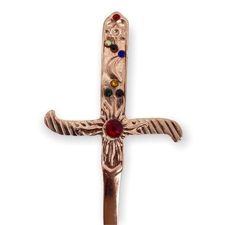 Imagem de Athame Cigana em Metal Cobre Brilhante 19 cm- Selecione a Cor