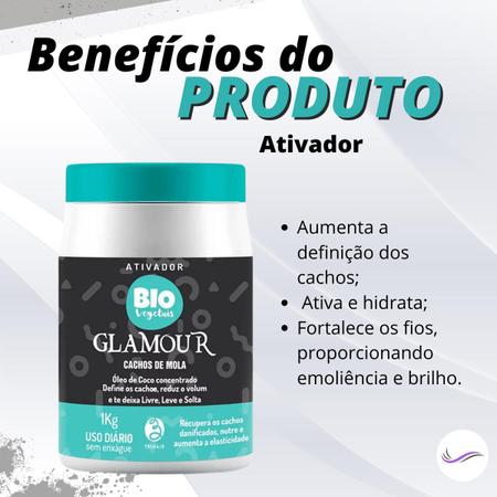 Imagem de Ativador Cachos De Mola Glamour Profissional Biovegetais 1kg