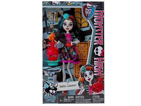 Preços baixos em Mattel Skelita Calaveras Boneca Monster High Bonecas e  Brinquedos