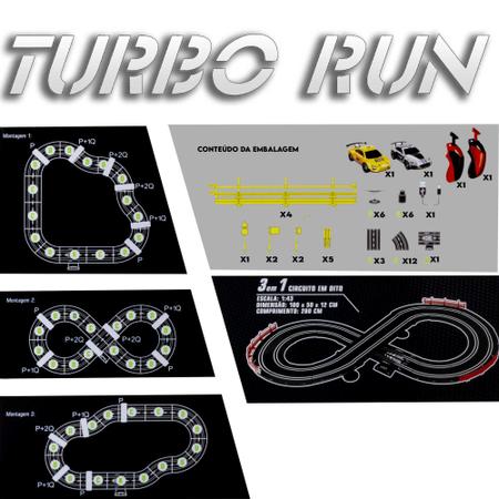 Auto Pista Turbo Run Circuito Oval - Dm Toys