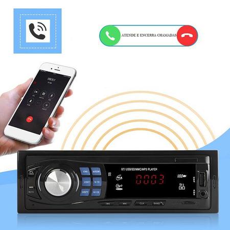 Imagem de Auto Rádio In-dash Com Bluetooth, USB, AUX, MP3, FM e Cartão de Memoria