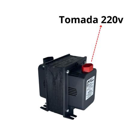 Imagem de Auto Transformador 5000va Conversor Bivolt 110v Para 220v E 220v Para 110v Aparelhos Até 2750W - K&F