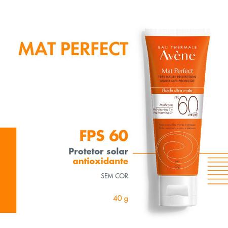 Imagem de Avène Eau Thermale Mat Perfect FPS60 Protetor Solar Facial 40g