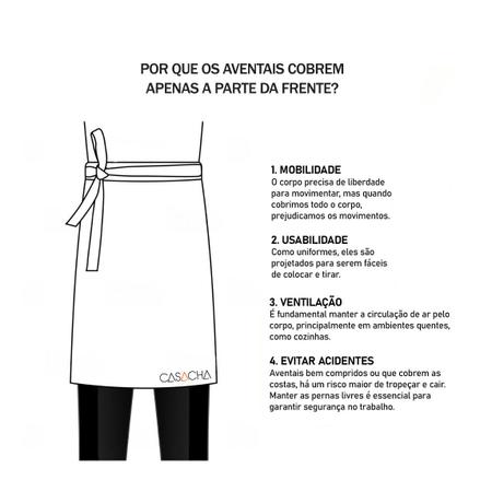 Imagem de Avental de Cintura Jeans Couro Bar Restaurante Salao Unissex
