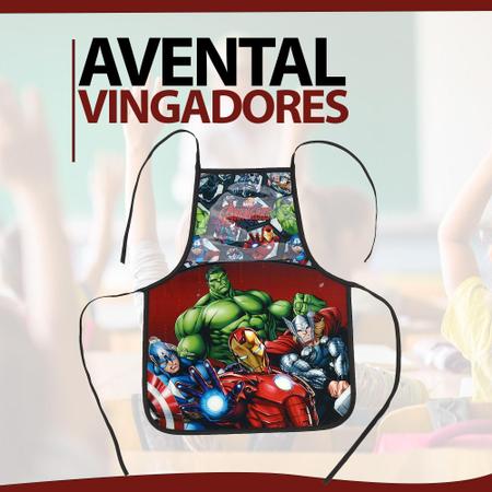 Imagem de Avental Infantil Escolar Vingadores Avengers Para Pintura - Luxcel