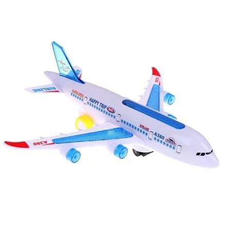 Imagem de Avião Brinquedo Jumbo Airbus A380 Movimento Luz Som E Luz - Super Size Figure Collection