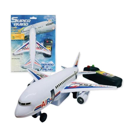Avião Com Controle Remoto Infantil Brinquedo - Company kids - Moto de Controle  Remoto - Magazine Luiza