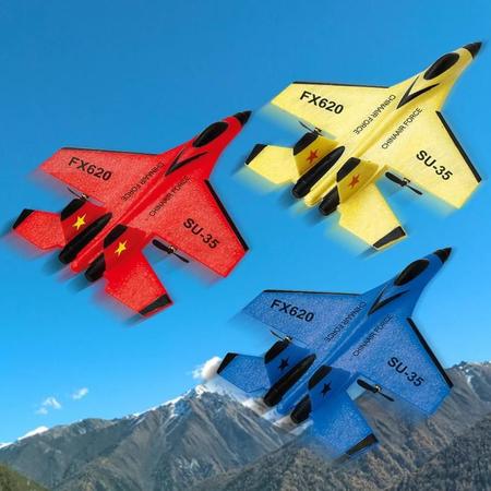 Avião De Controle Remoto 2,4G Su-35 Brinquedos Azul - Novo em Promoção na  Americanas