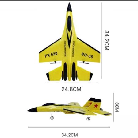 Avião Controle Remoto Su35 2.4g Aeronave - NB - Aviões e Helicópteros de  Brinquedo - Magazine Luiza