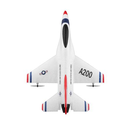 Avião de controle remoto, aeromodelo jato A200 f-16b - wltoys