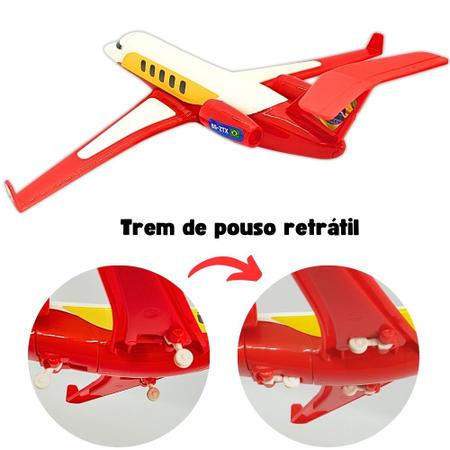 Imagem de Avião Executivo Jatinho Brinquedo Realista Divertido Crianca