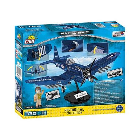 COBI2415- AVIAO MILITAR AU-1 CORSAIR GUERRA DA COREIA COM 330 PCS