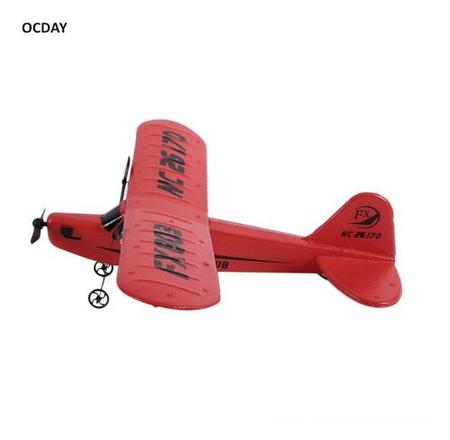 Avião Planador C/ Controle Remoto Modelo Fx 803 Vermelho Rc - Pool