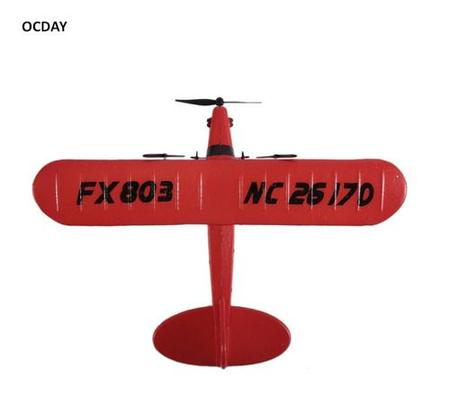 Avião Planador C/ Controle Remoto Modelo Fx 803 Vermelho Rc - Pool