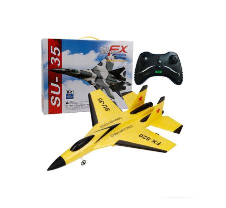 Avião Planador Controle Remoto Espuma 3.5 Su 35 Rc Ch 2.4g