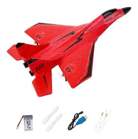 Avião/planador Jato Bi-motor Rc Controle Remoto Fx820 Su-35 - IMPT