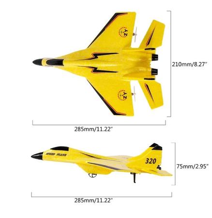 Avião Controle Remoto Jato Bi-motor Fx820 Para Aeromodelismo