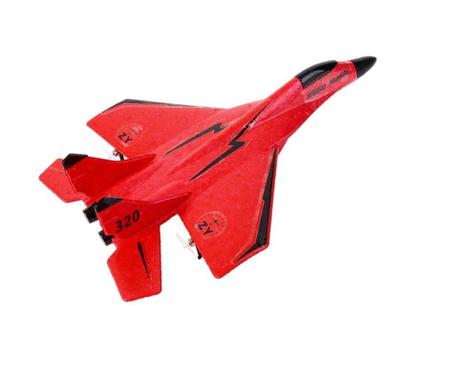 Avião Planador C/ Controle Remoto Modelo Fx 803 Vermelho Rc - Pool