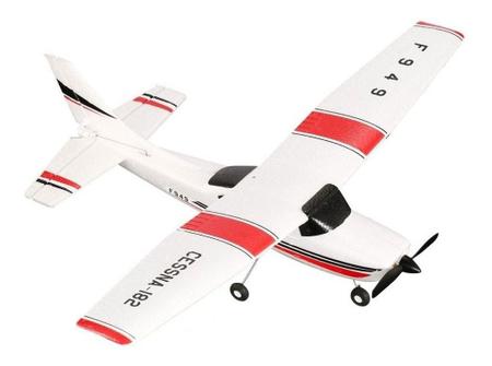 Avião Rc Cessna 182 F949 Controle Remoto 3 Canais Wltoys