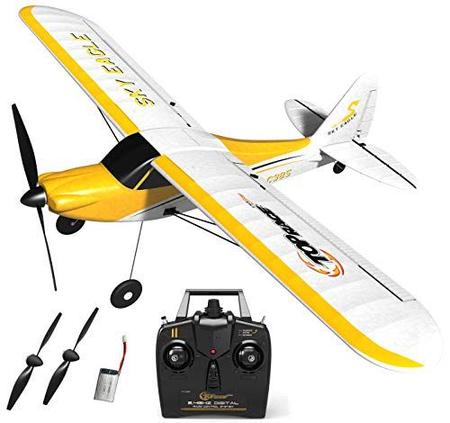 Avião RC Top Race TR-C385 4 Canais - Voo Acrobático - Controle Remoto -  Presente Adultos/Crianças - Carrinho de Controle Remoto - Magazine Luiza