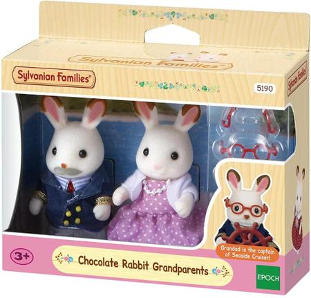 Avós Coelho Chocolate Sylvanian Families Epoch Imagem de Avós Coelho Chocolate Sylvanian Families Epoch