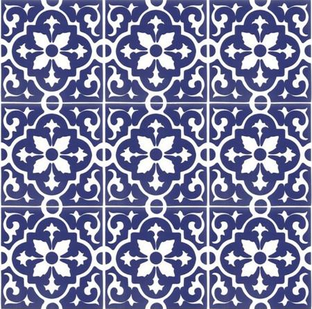 Imagem de Azulejos Colonial Português em Porcelana Decorativo kit com 12 peças 