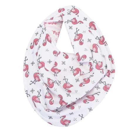 Babador Bandana de Bebê Composê Estampado 25 x 26cm Imagem de Babador Bandana de Bebê Composê Estampado 25 x 26cm