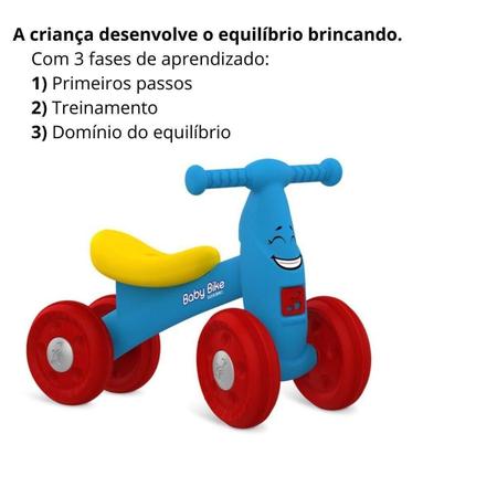 Imagem de Baby Bike De Equilíbrio Infantil Azul +18 Meses Bandeirantes