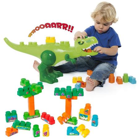 Baby Land Dino Jur ssico com Sons Molto Blocks 30 Pe as Blocos