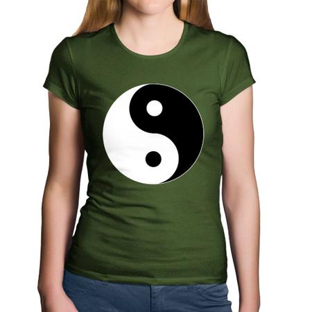 Baby Look Algodao Yin Yang Foca na Moda Blusas Femininas Magazine Luiza