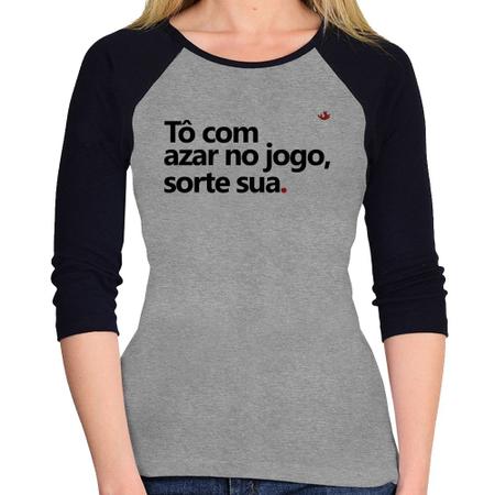 Regata Feminina Tô com azar no jogo, sorte sua - Foca na Moda