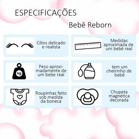 Boneca Reborn Bebê Realista 17 Itens Barata Menina - Chic Outlet