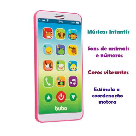 Imagem de Baby Phone Telefone Infantil com Som Animais Números Divertido Buba
