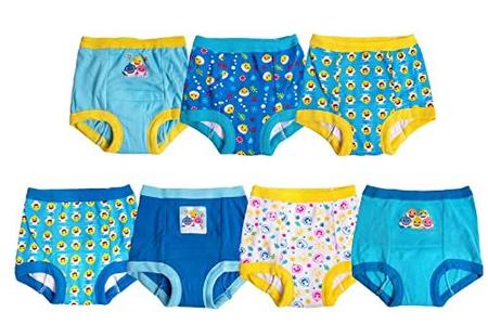 Baby Shark boys Potty Pant Multipacks Training Underwear, Blue 7pk